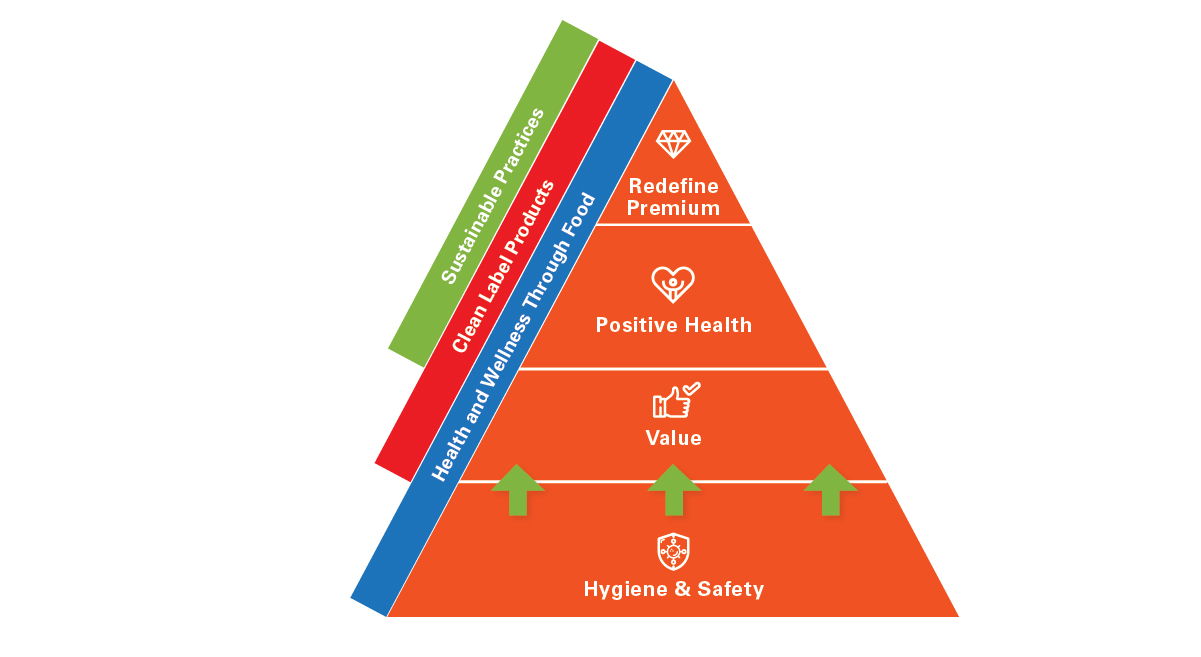 Illustration of Pyramid of Needs